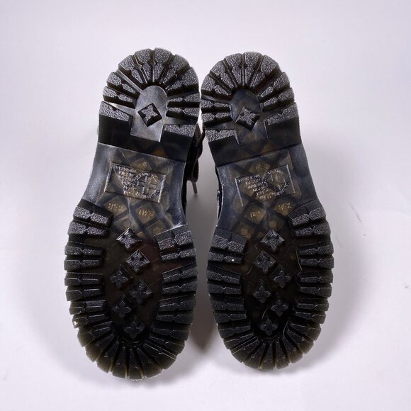 DR.MARTENS x RICK OWENS Black Leather 1460 Quad Pentagram Jumbo Lace Boots - Picture 6 of 10